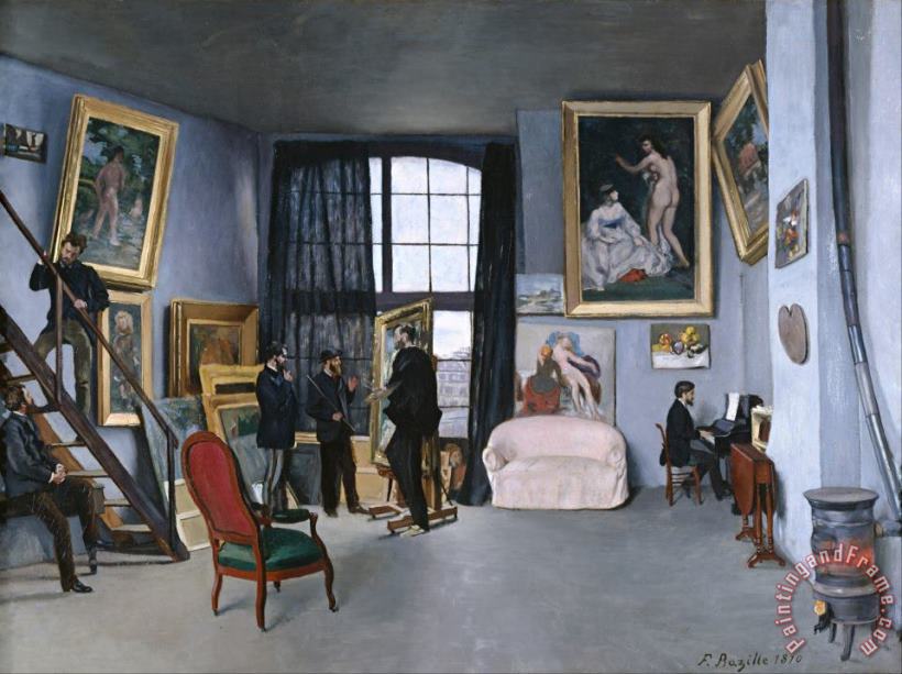 Frederic Bazille Bazille's Studio Art Painting