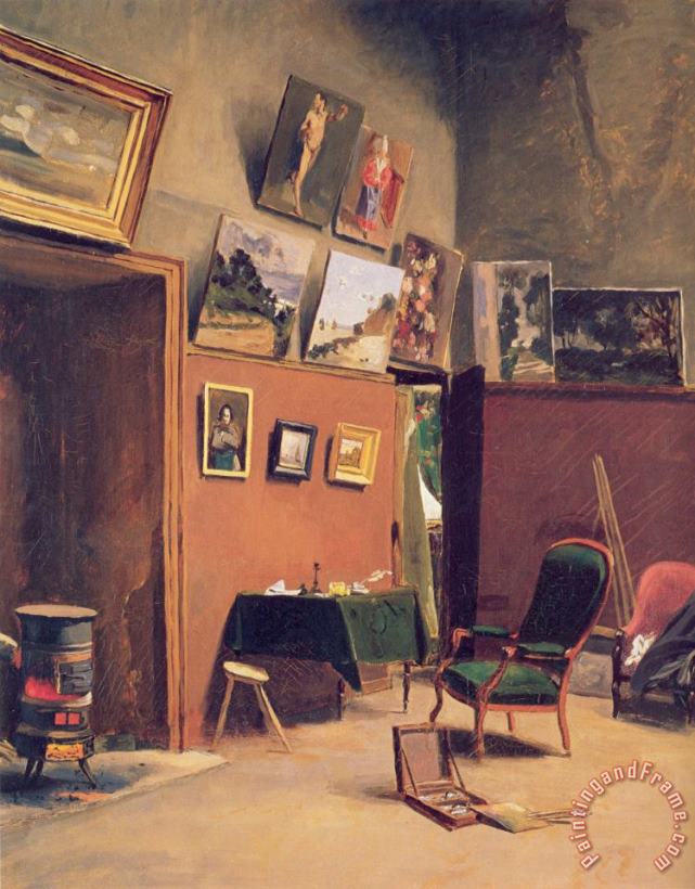 Frederic Bazille Studio in The Rue De Furstenberg Art Painting