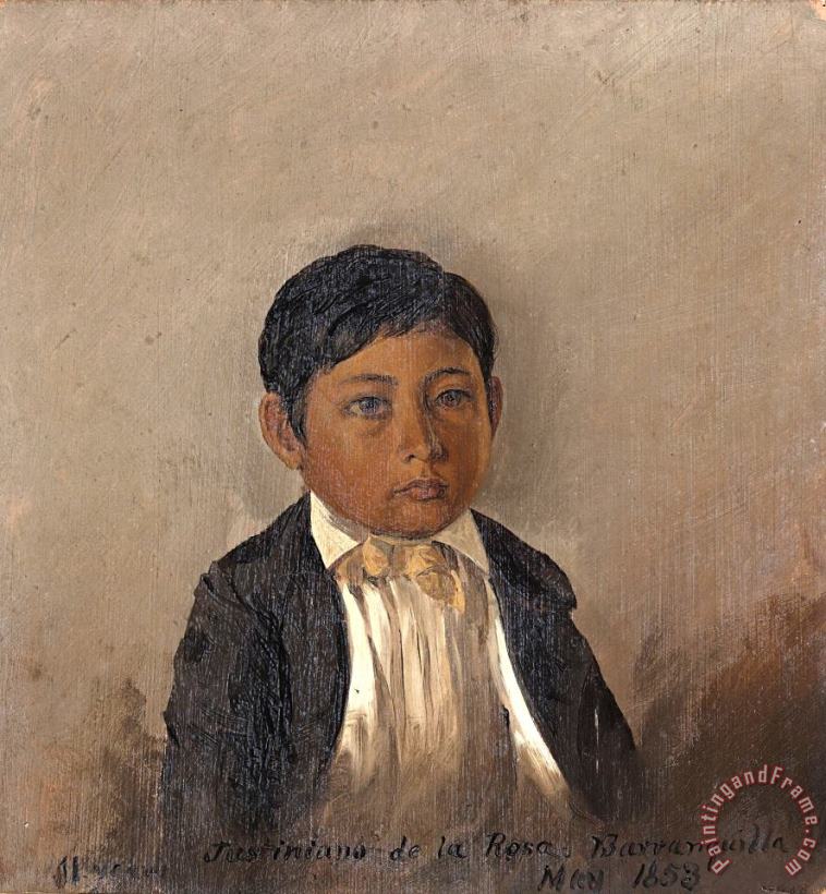Frederic Edwin Church Colombia, Barranquilla, Portrait of Boy Art Painting
