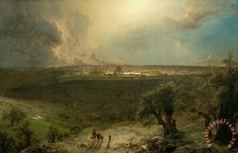 Frederic Edwin Church Jerusalem From The Mount of Olives Art Painting