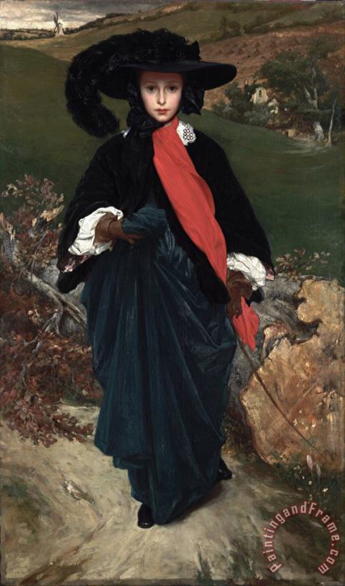 Frederic Leighton Portrait of May Sartoris Art Print