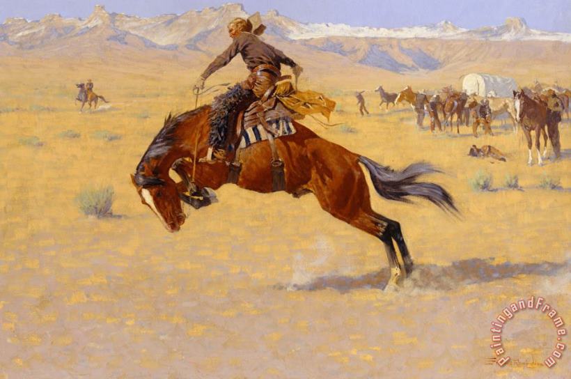 Frederic Remington A Cold Morning On The Range Art Painting