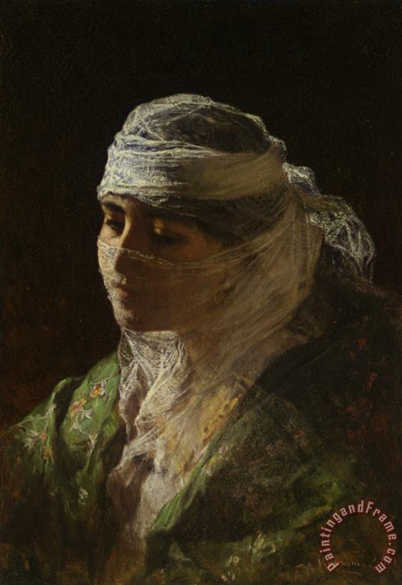 Frederick Arthur Bridgman A Veiled Beauty Art Painting