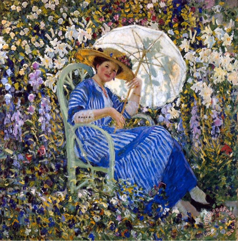 In the Garden painting - Frederick Carl Frieseke In the Garden Art Print