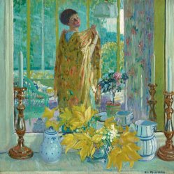 Frederick Carl Frieseke Yellow Tulips