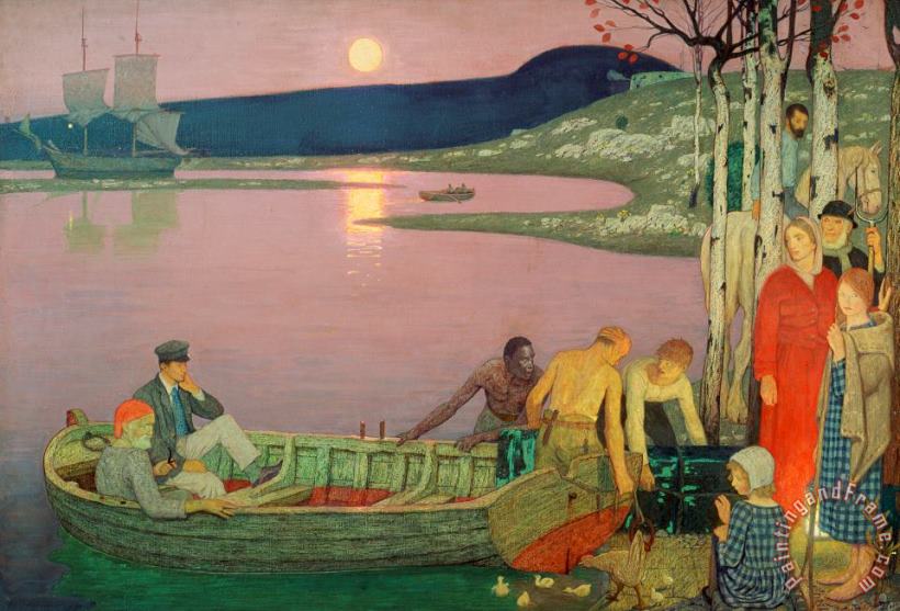 The Call of the Sea painting - Frederick Cayley Robinson The Call of the Sea Art Print