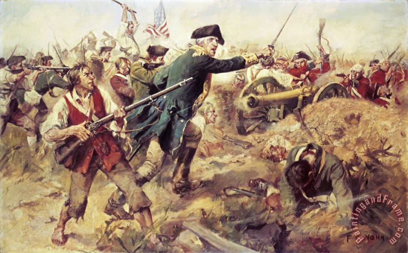 Battle Of Bennington painting - Frederick Coffay Yohn Battle Of Bennington Art Print