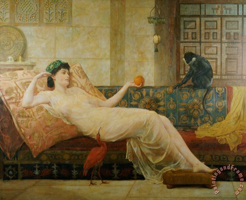 Frederick Goodall A Dream of Paradise Art Painting