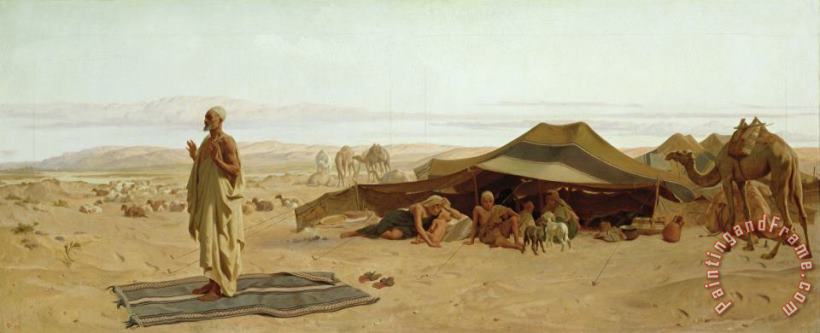 Evening Prayer in the West painting - Frederick Goodall Evening Prayer in the West Art Print