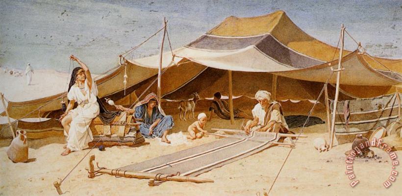 Spinners And Weavers painting - Frederick Goodall Spinners And Weavers Art Print