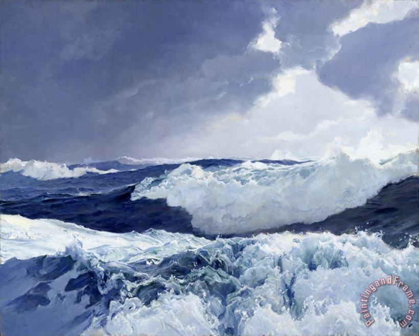 Mid Ocean painting - Frederick Judd Waugh Mid Ocean Art Print