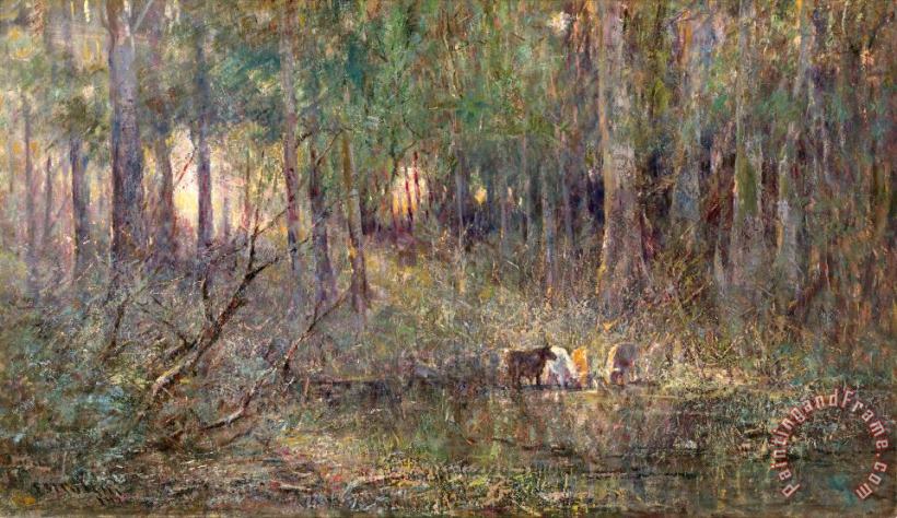 Frederick Mccubbin Violet And Gold Art Painting
