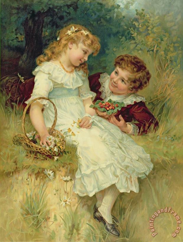 Sweethearts painting - Frederick Morgan Sweethearts Art Print