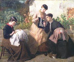 Frederick Richard Pickersgill A Honiton Lace Manufactory