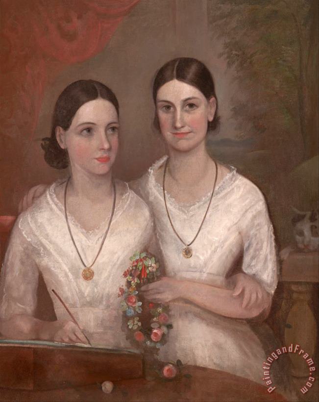 Frederick Strange Misses Isabella And Fanny, Daughters of The Reverend William Browne Art Print