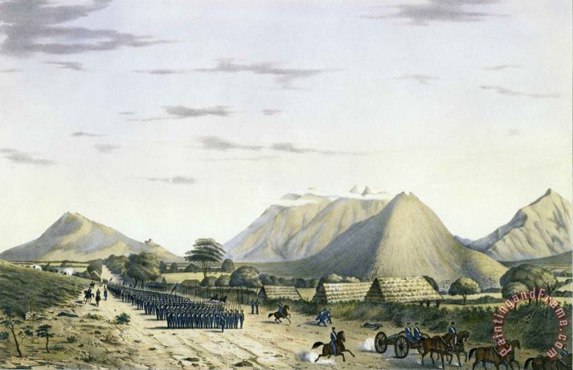 Heights of Monterey, From The Saltillo Road Looking Towards The City, (from The West,) (worth's Divi... painting - Frederick Swinton Heights of Monterey, From The Saltillo Road Looking Towards The City, (from The West,) (worth's Divi... Art Print