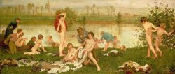 Frederick Walker - The Bathers painting