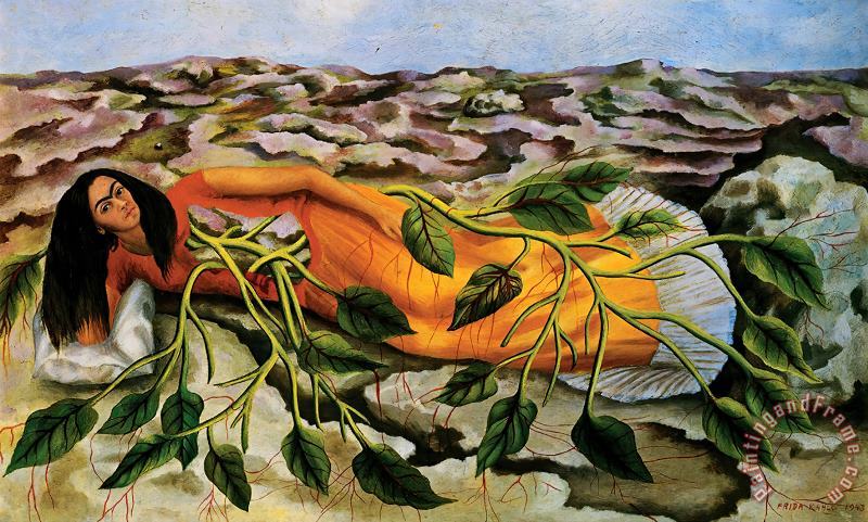 Roots 1943 painting - Frida Kahlo Roots 1943 Art Print