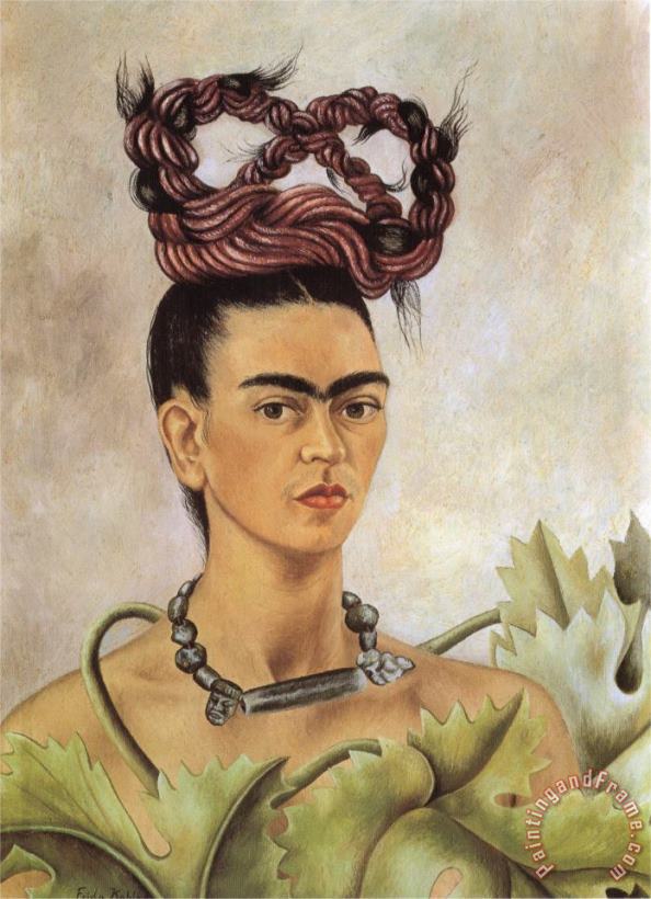 Frida Kahlo Self Portrait with Braid 1941 Art Painting