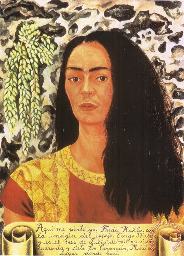 frida kahlo self portrait with cropped hair