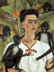 Frida Kahlo Self Portrait with Monkeys 1943