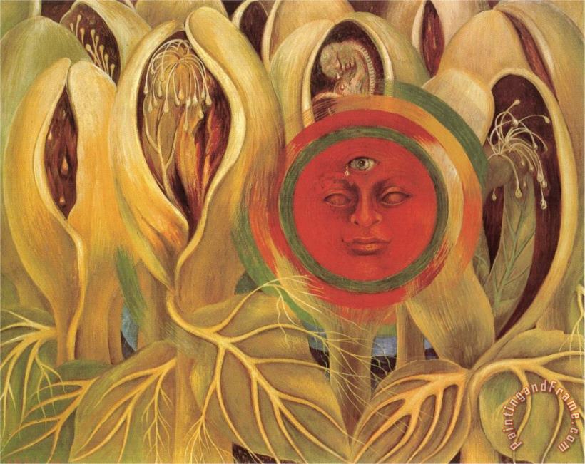 Sun And Life 1947 painting - Frida Kahlo Sun And Life 1947 Art Print