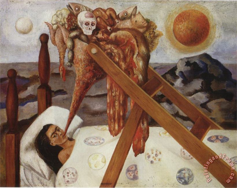 Frida Kahlo Without Hope 1945 Art Painting