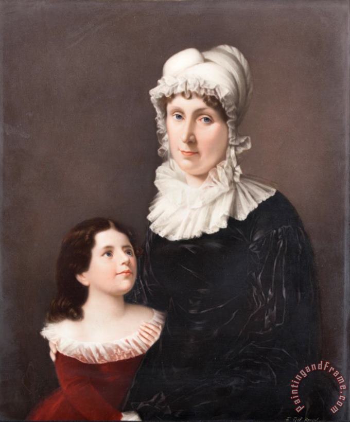 Friedrich Till Lucretia Elizabeth Hanneby (morgan) And Judith Livingston Art Painting