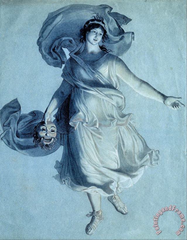 Friedrich Wilhelm Schadow The Dramatic Muse Art Print
