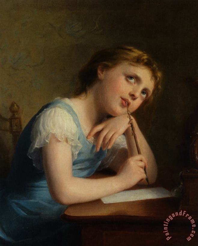Distant Thoughts painting - Fritz Zuber-Buhler Distant Thoughts Art Print