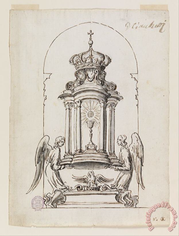 G B C Design for a Tabernacle Door to Be Executed in Bronze Art Print