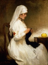 Gabriel Emile Niscolet - Portrait of a Nurse from the Red Cross painting