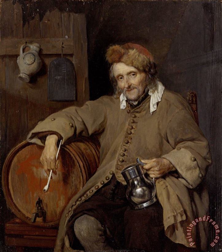 The Old Drinker painting - Gabriel Metsu The Old Drinker Art Print