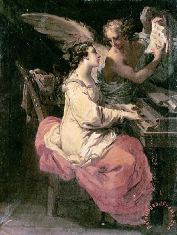 Gaetano Gandolfi Saint Cecilia Art Print