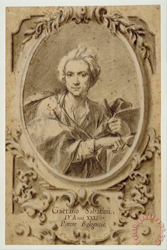 Gaetano Sabatini Self Portrait Art Print