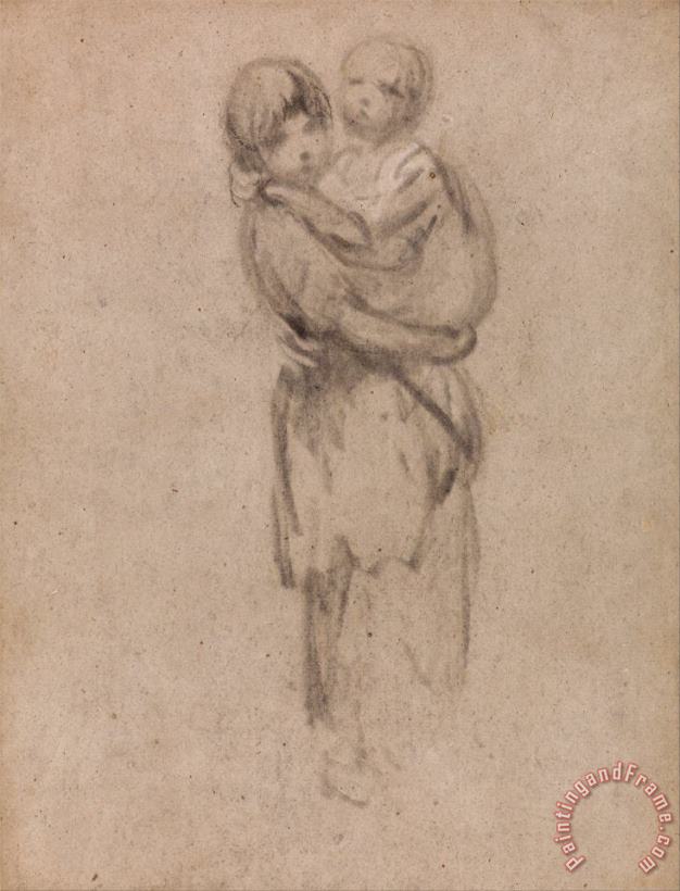 Gainsborough, Thomas A Young Girl Holding a Child Art Print