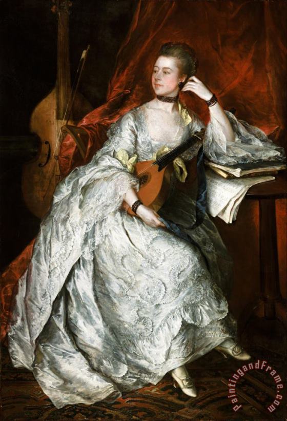 Gainsborough, Thomas Ann Ford (later Mrs. Philip Thicknesse) Art Painting