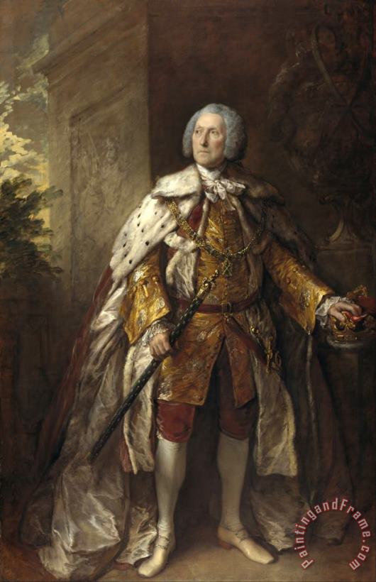 John Campbell, 4th Duke of Argyll, About 1693 painting - Gainsborough, Thomas John Campbell, 4th Duke of Argyll, About 1693 Art Print