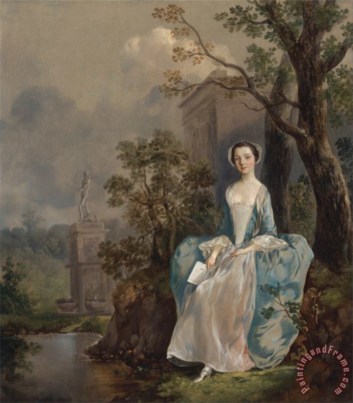 Portrait of a Woman painting - Gainsborough, Thomas Portrait of a Woman Art Print