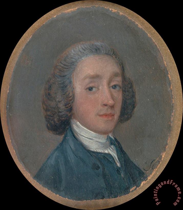 Gainsborough, Thomas Portrait of a Young Man with Powdered Hair Art Painting