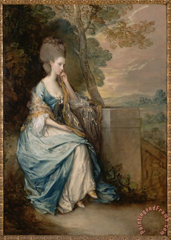 Gainsborough, Thomas Portrait of Anne, Countess of Chesterfield Art Print