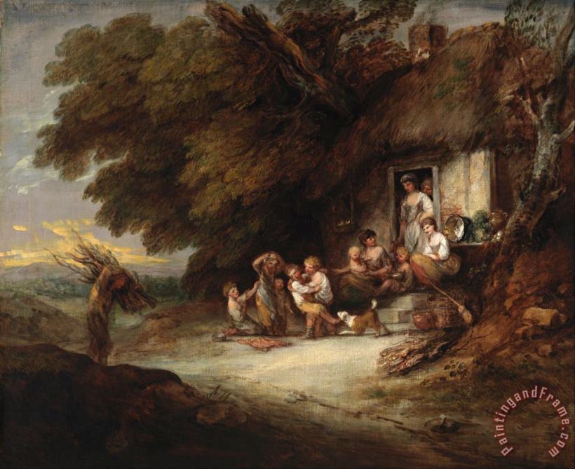 The Cottage Door painting - Gainsborough, Thomas The Cottage Door Art Print