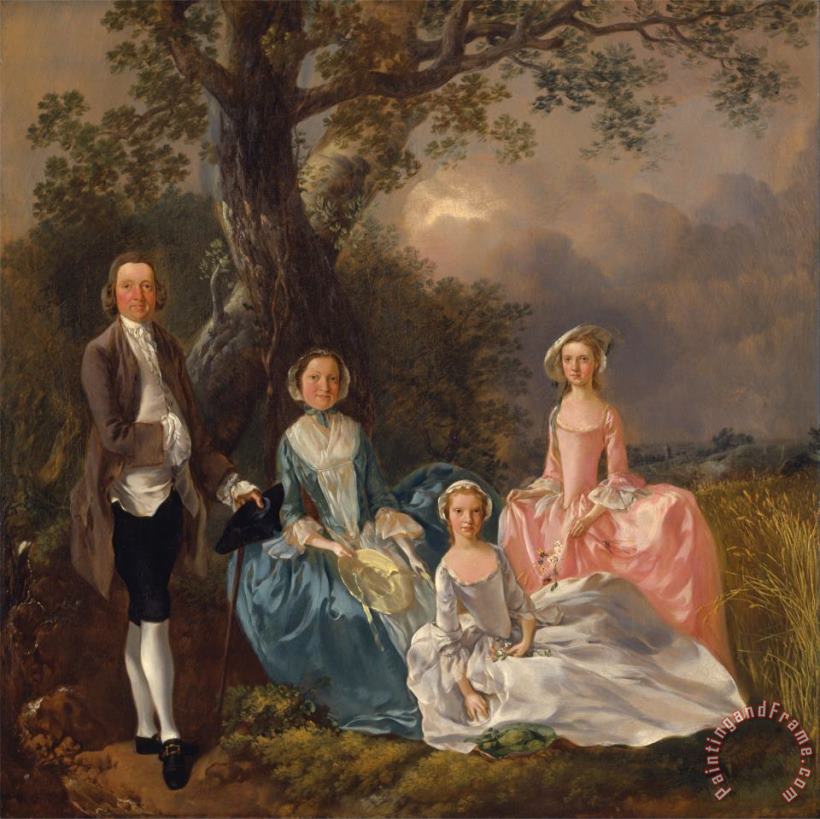 The Gravenor Family painting - Gainsborough, Thomas The Gravenor Family Art Print