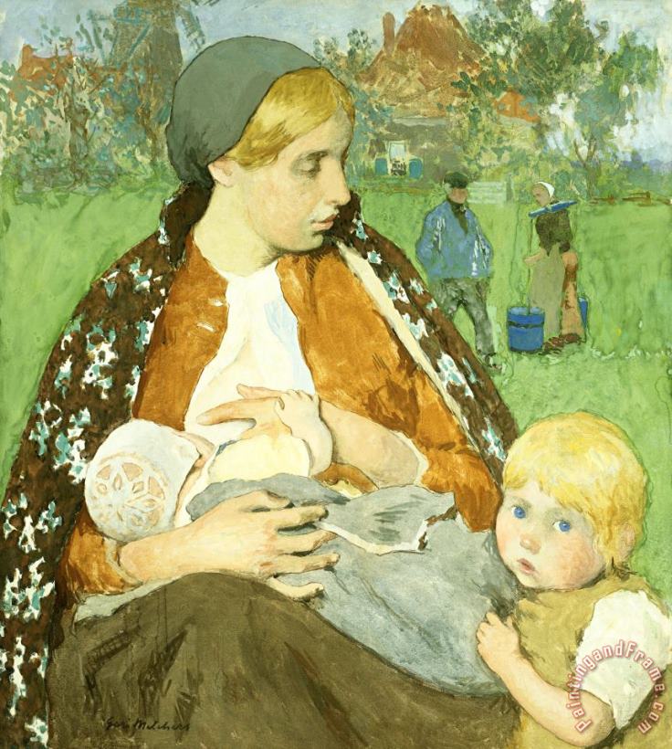 Madonna of The Fields painting - Gari Melchers Madonna of The Fields Art Print