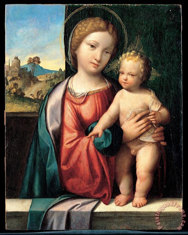 Garofalo Madonna with The Child Art Painting