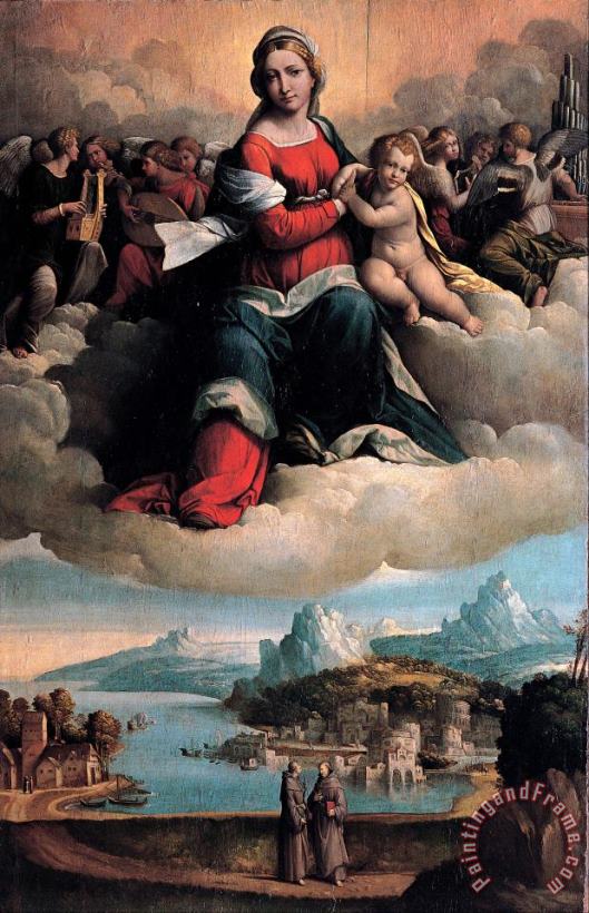 Garofalo Madonna with The Child in Glory And Holy Ones Art Print
