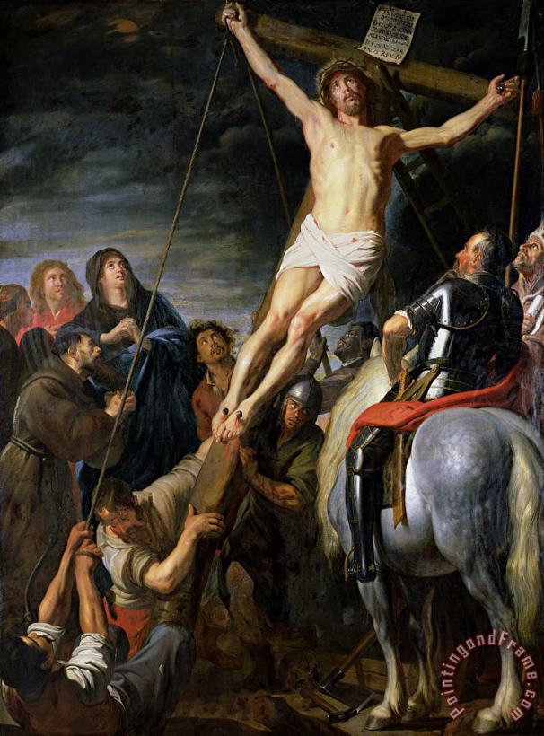 Gaspar de Crayer Raising the Cross Art Print