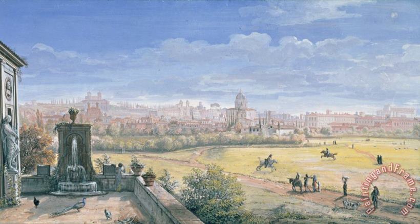 Gaspar van Wittel View Of Rome Art Print