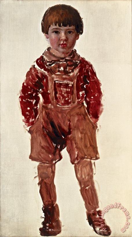Gavriil Nikitich Gorelov Portrait of a Boy Art Painting