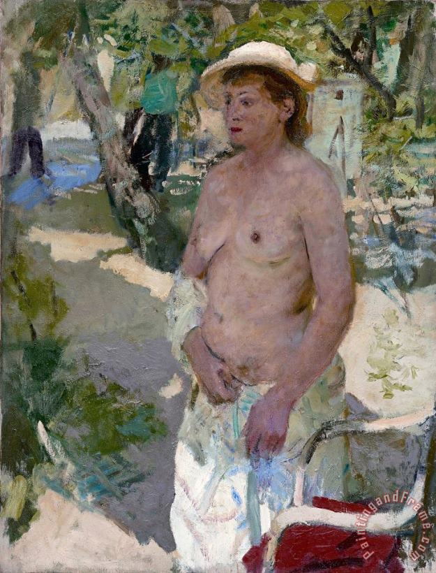 A Model in The Crimea painting - Gely Korzhev A Model in The Crimea Art Print
